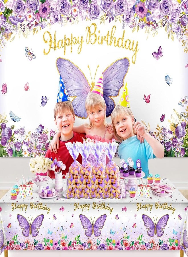 آر إس 50 كيس هدايا سيلوفان على شكل فراشات، أكياس حلوى بلاستيكية على شكل فراشات، أكياس هدايا على شكل فراشات مع 50 ربطة ملتوية لحفلات استقبال المولود الجديد وأعياد الميلاد ذات طابع الفراشات، ذهبي - Image 4